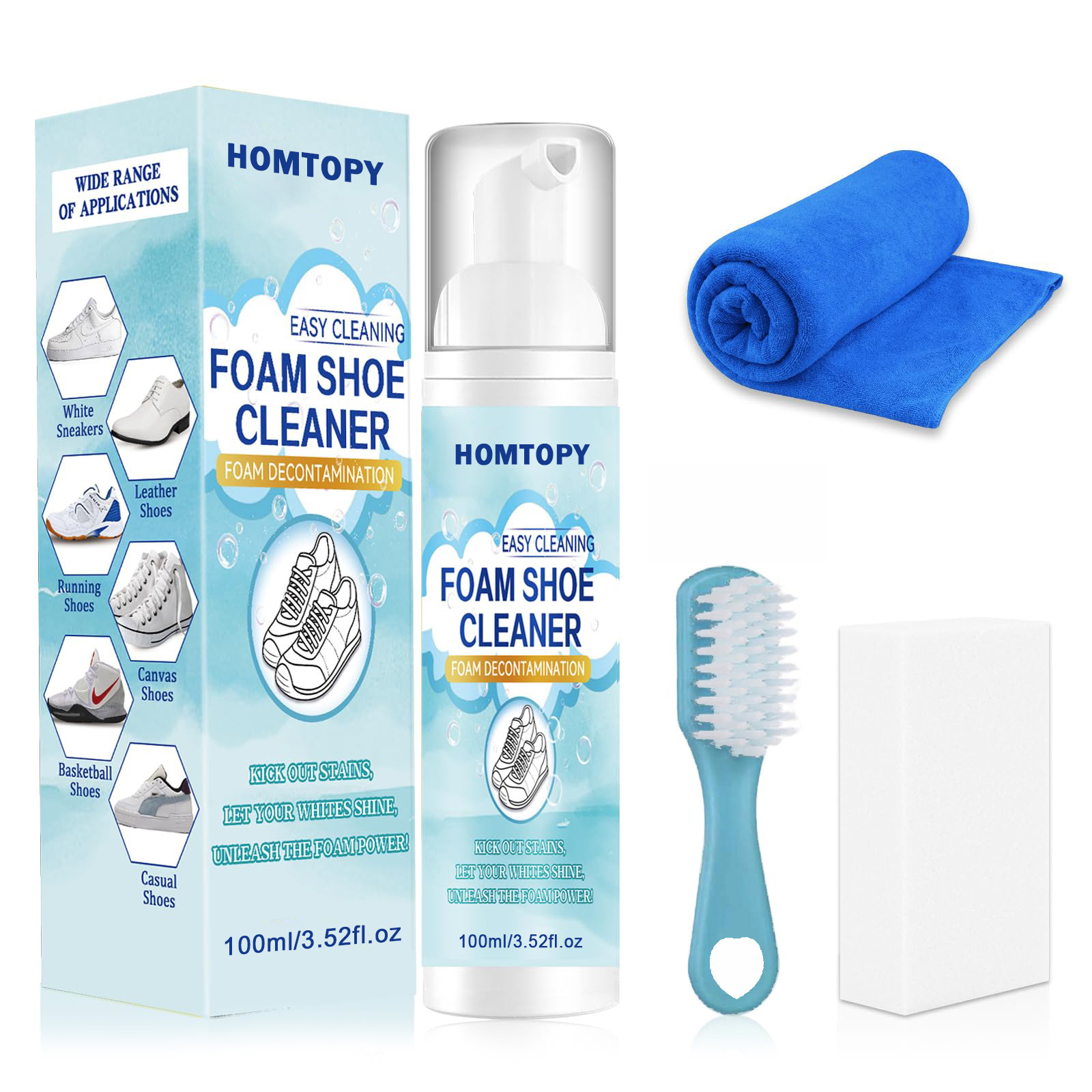 Sneaker Care Spray - Kit de limpeza de sapatos, limpador