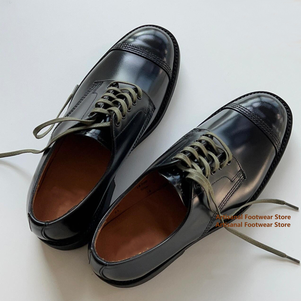 Sapatos Oxford de couro preto, - Leather Shoe Polish avaliação e preço