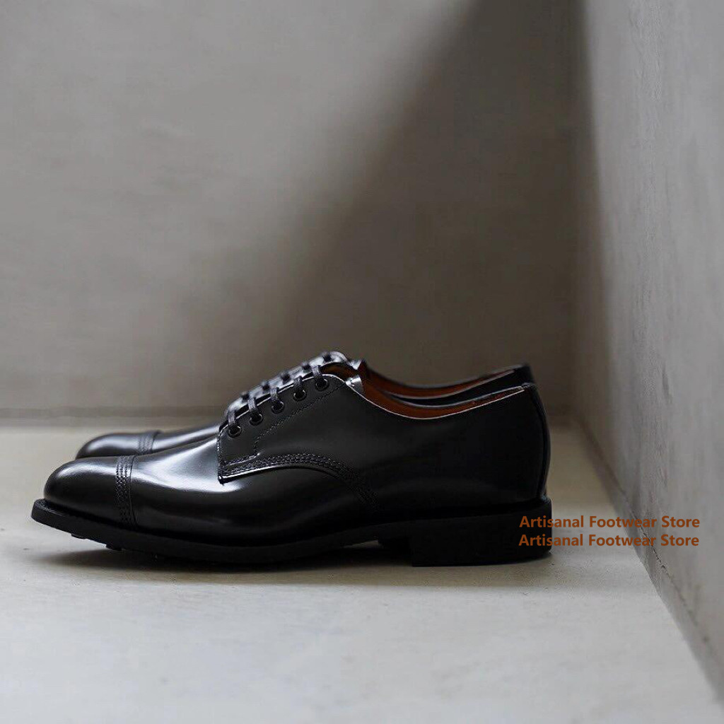 Sapatos Oxford de couro preto, - Leather Shoe Polish avaliação e preço