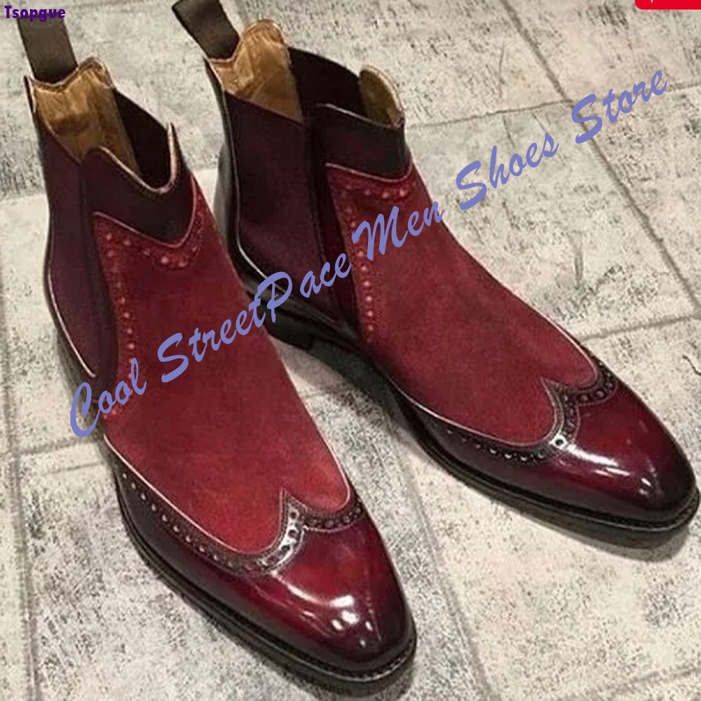 Botas Chelsea Vintage Vermelha - Leather Shoe Polish avaliação e preço